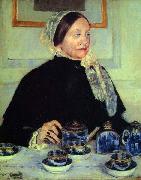 Mary Cassatt Lady at the Tea Table painting